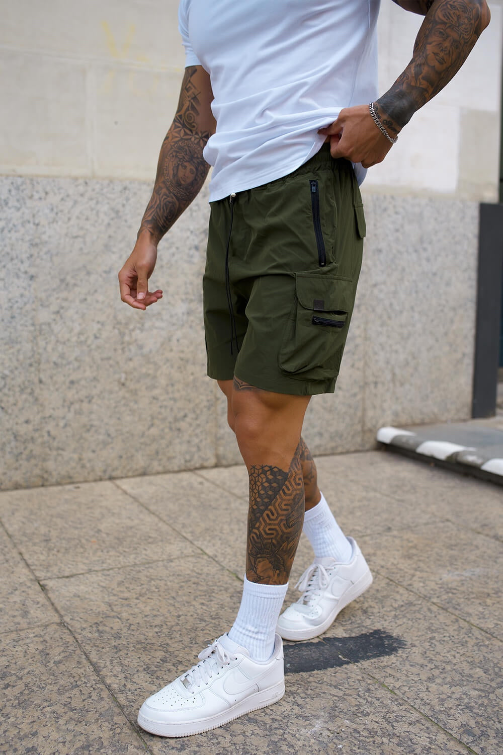 Raptor Cargo Twill Shorts - Olive