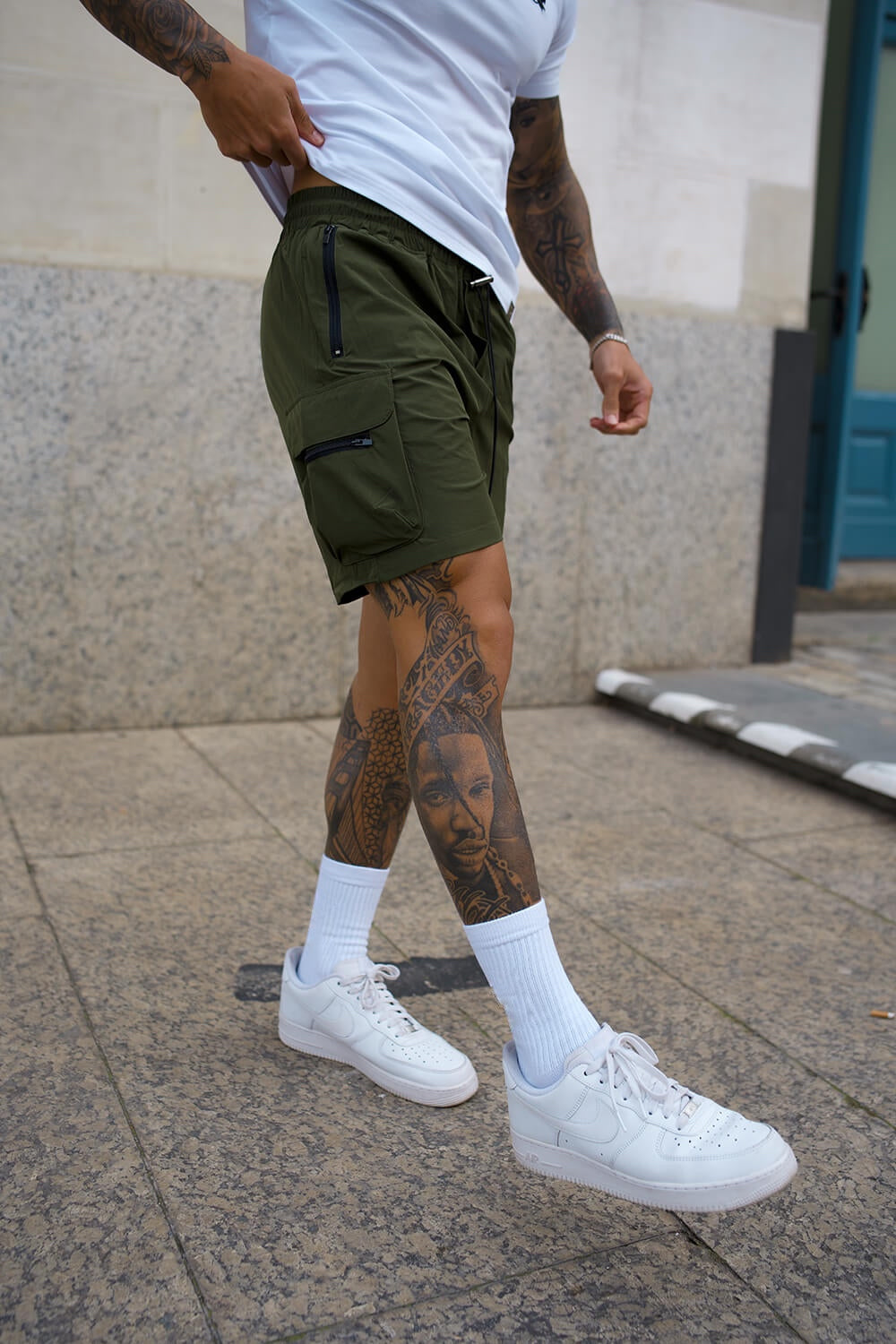 Raptor Cargo Twill Shorts - Olive