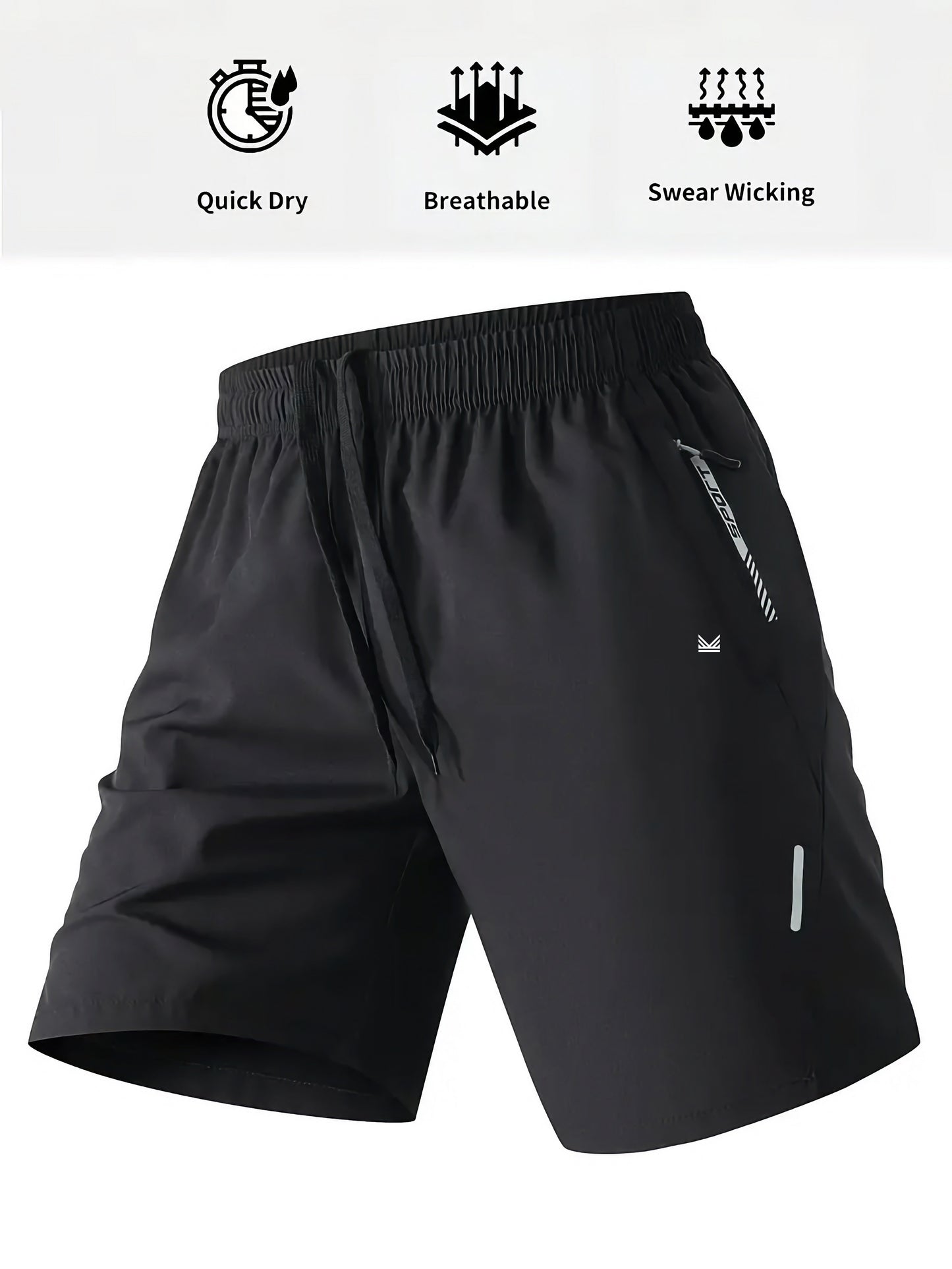 Padel Tennis SpandexDry Shorts - Black