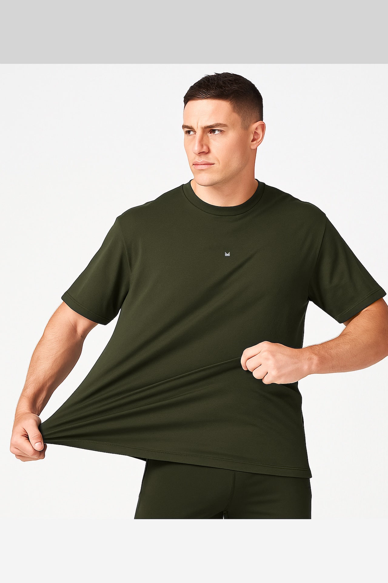 Oversize Spandexdry Tshirt - Olive