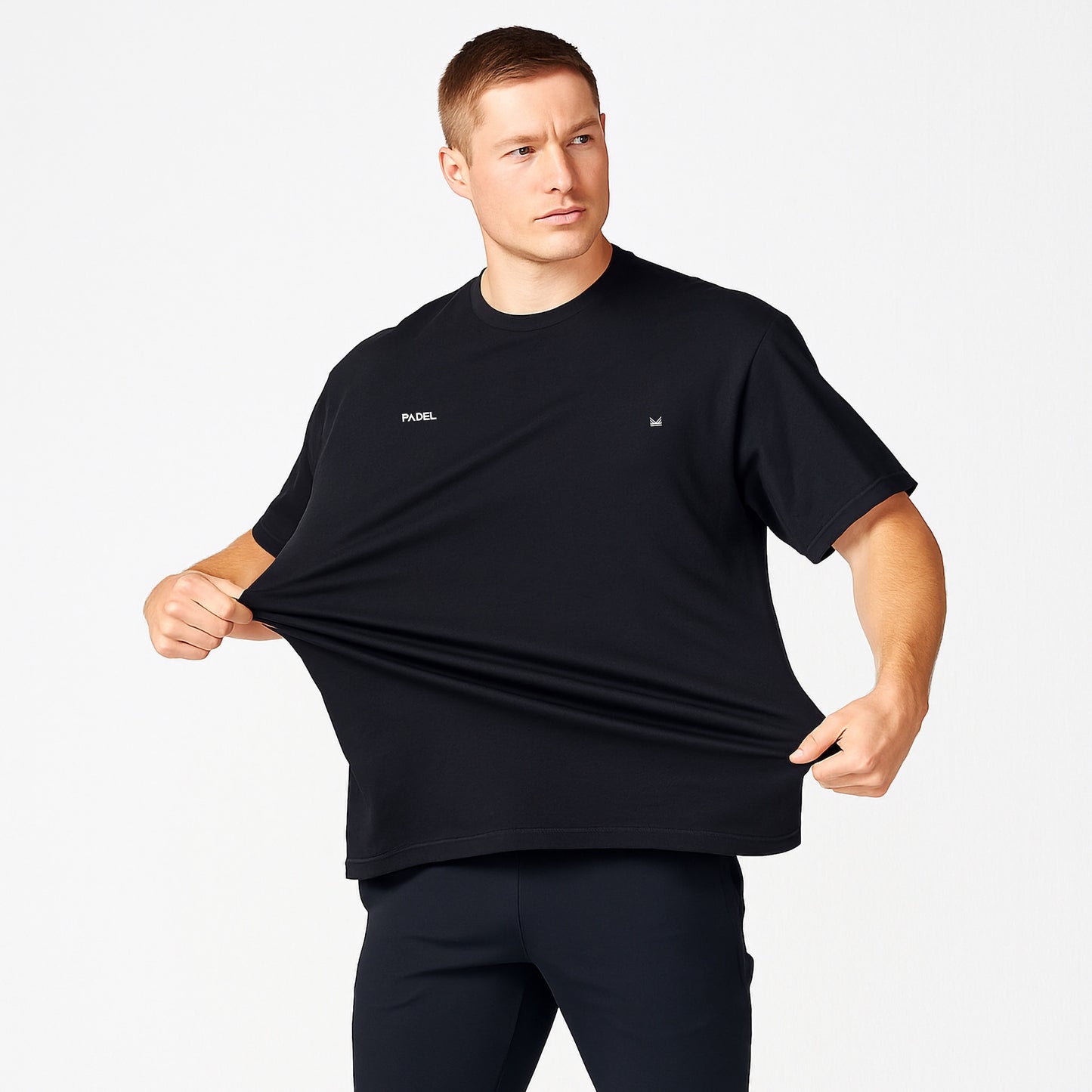 Padel Oversize Spandexdry Tshirt - Black