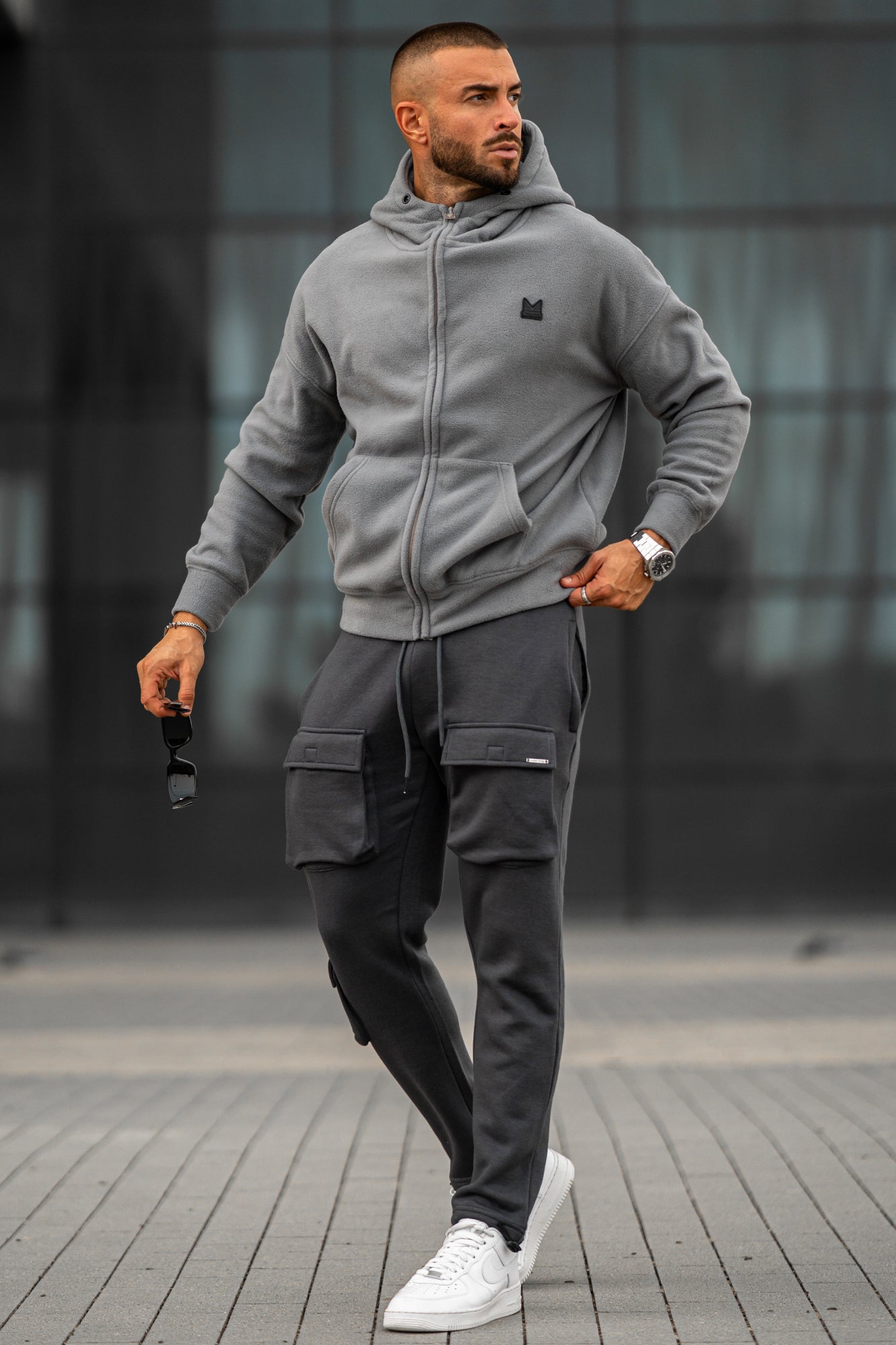 47 Lethal Dropshoulder Imported Cotton Hoodie - Silver