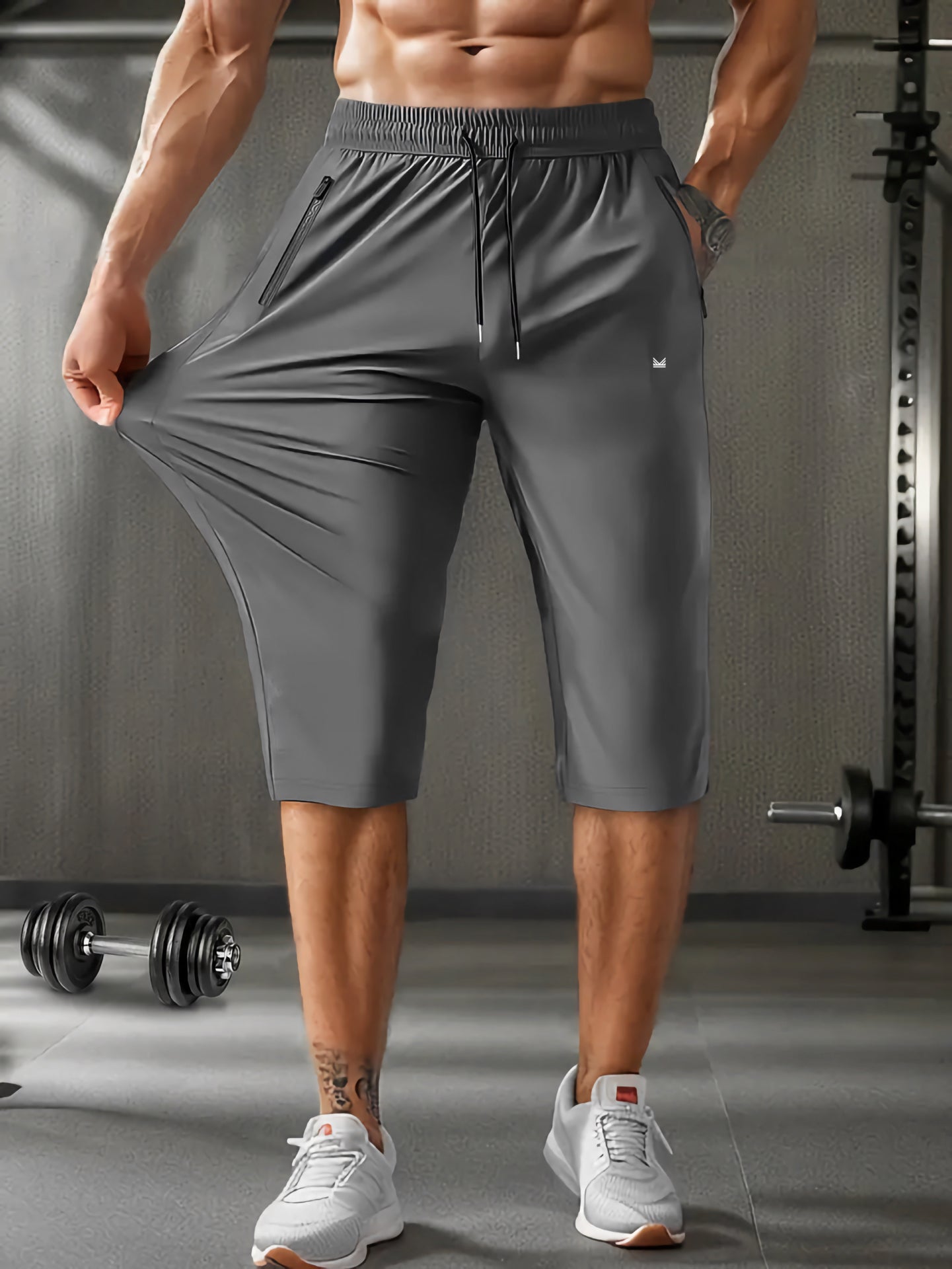 Ice Sports SpandexDry 3/4 Quarter Shorts - Olive