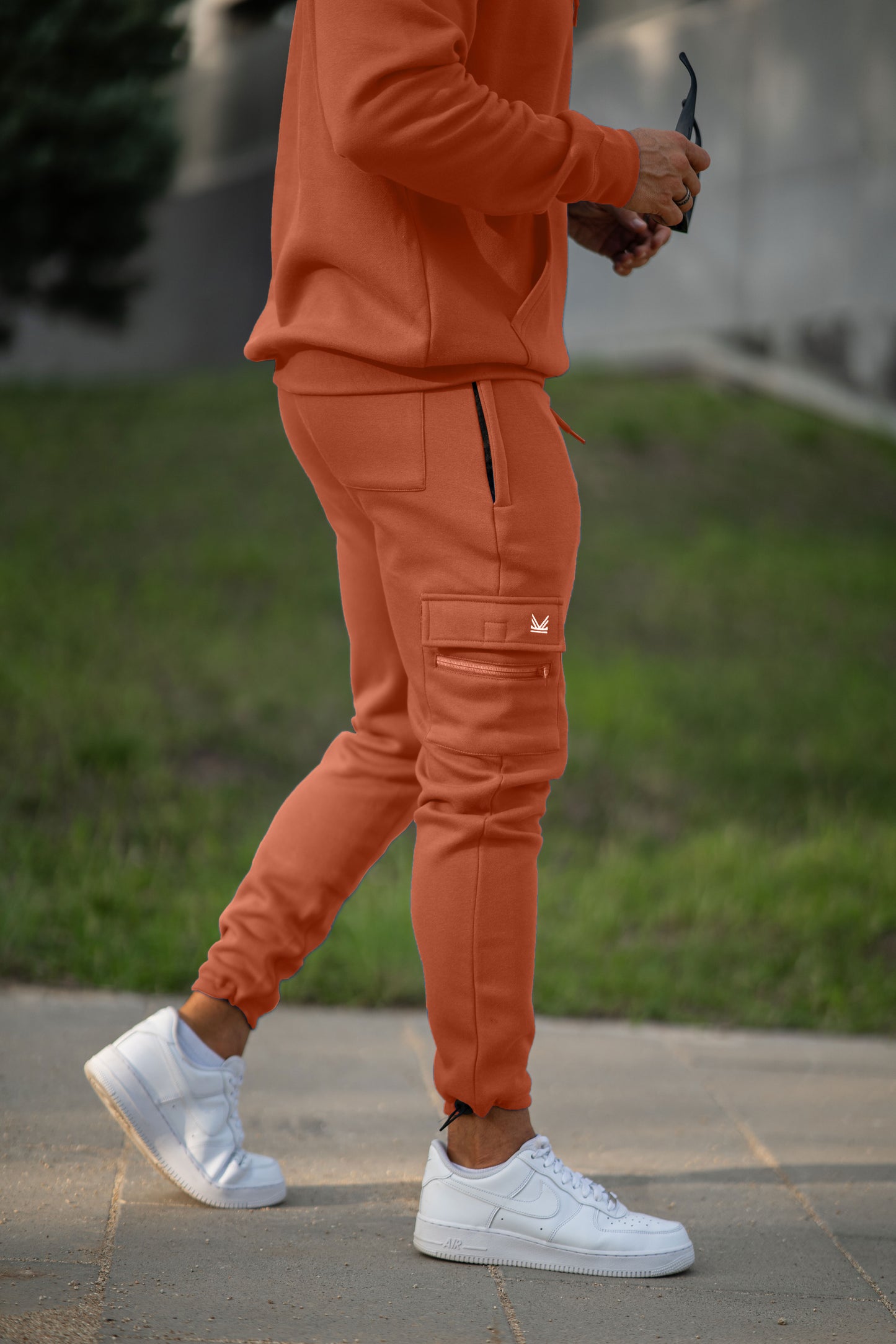 Monte Carlo Cargo Fleece Trouser - Apricot