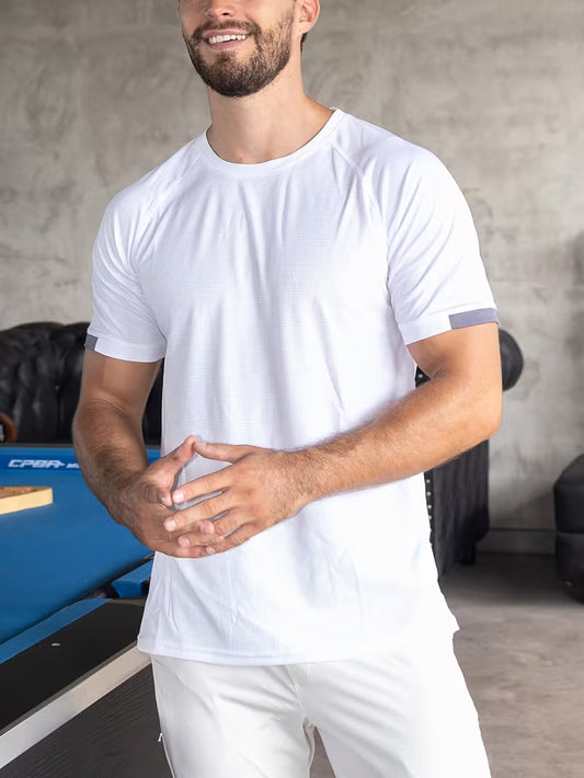 Tennis Spandexdry T-Shirts -White