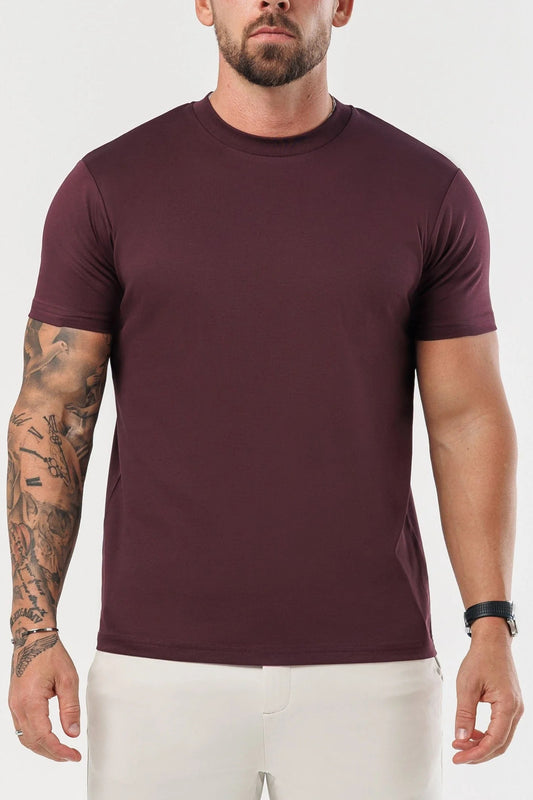 Essential Cotton T-Shirt - Wine