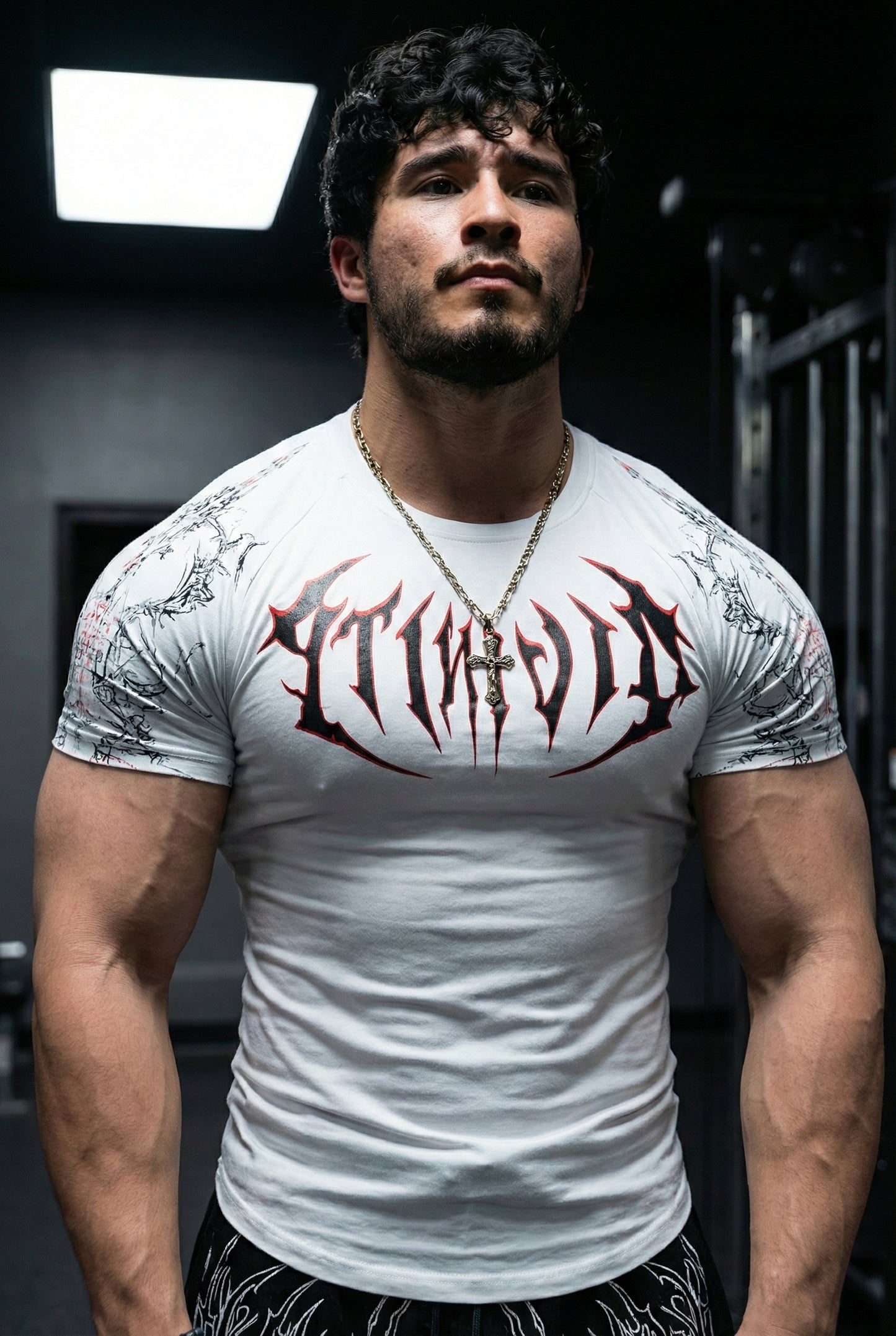 Werewolf Spandexdry  T-Shirt - Cream /White