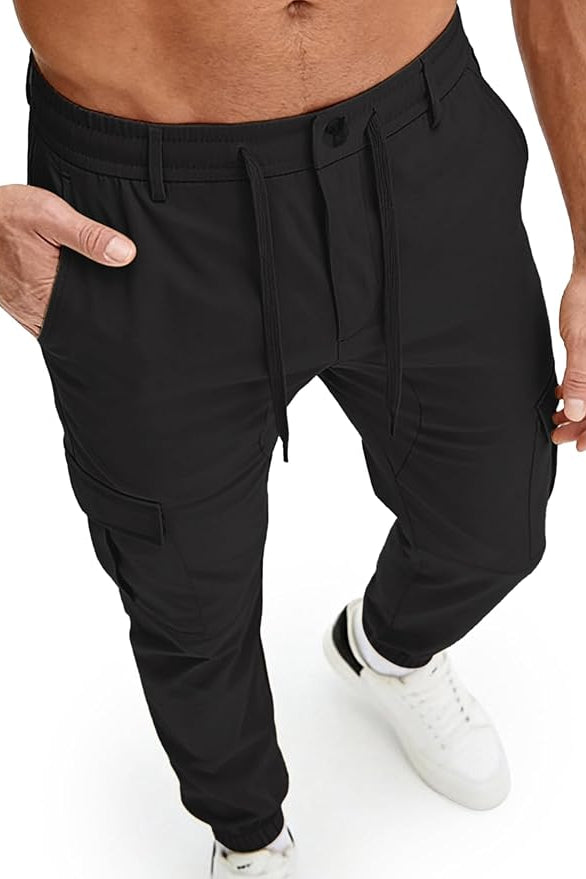 Cargo 4-way stretch SpandexDry Pants - Black