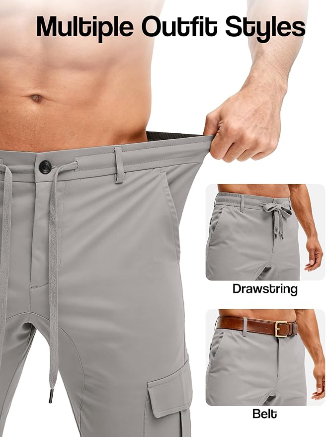 Cargo 4-way stretch SpandexDry Pants - Silver