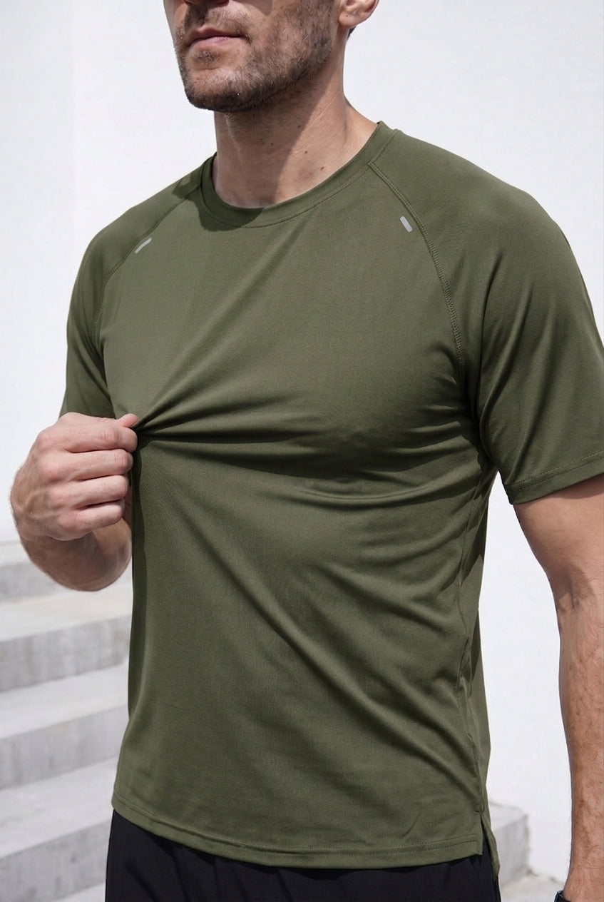 Minimal Spandexdry T-Shirts - Olive