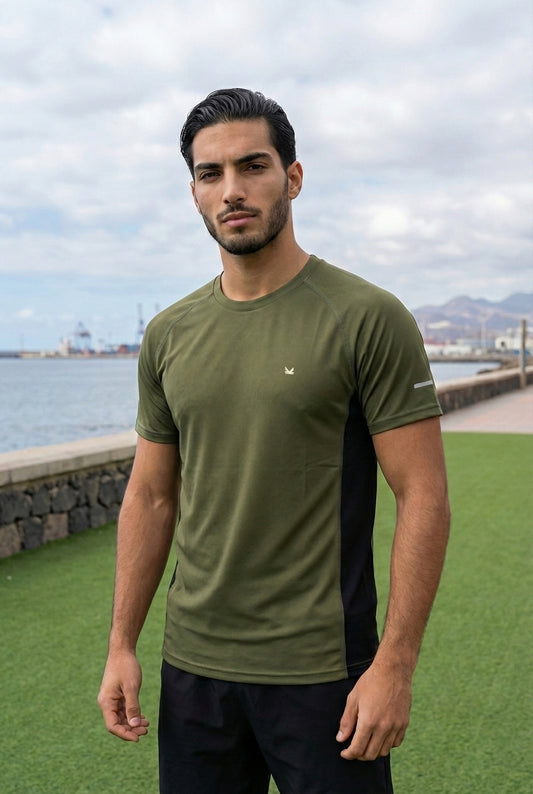 Bold SpandexDry T-Shirts - Olive