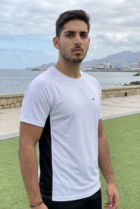 Bold SpandexDry T-Shirts - White