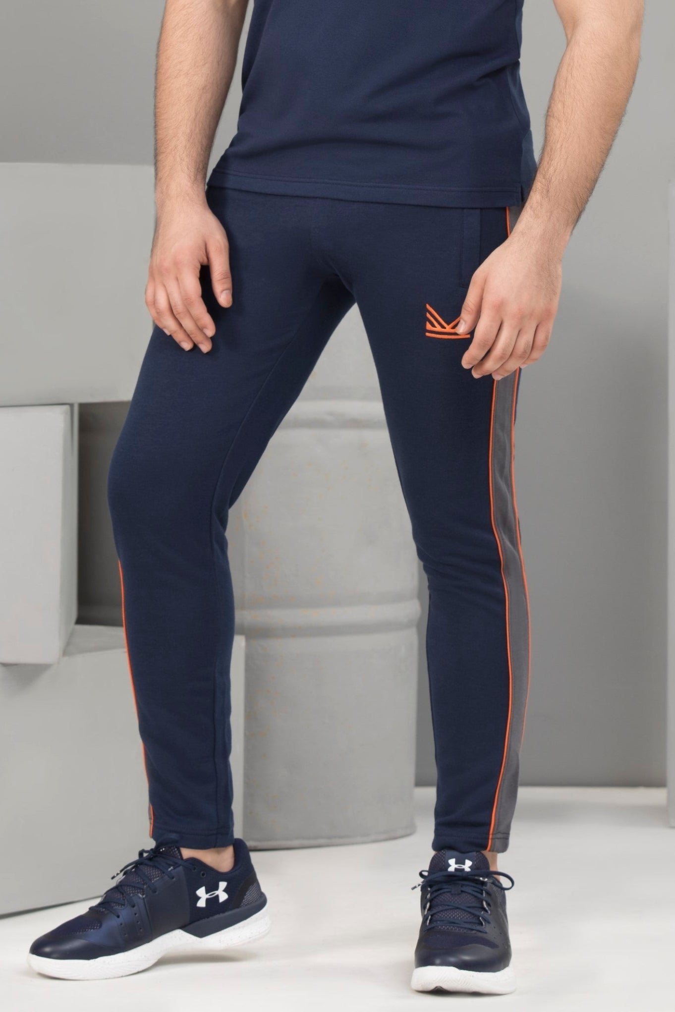 Vibrant Cotton Trouser - Navy