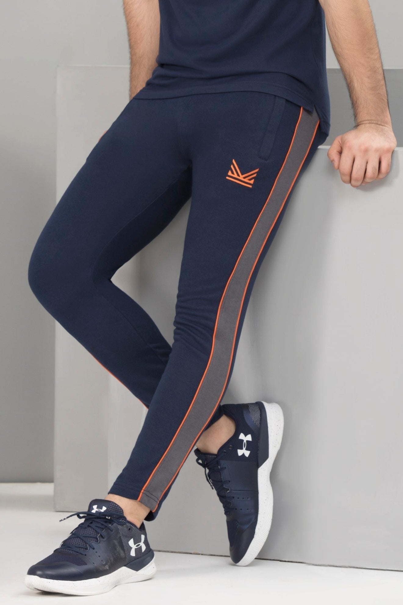 Vibrant Cotton Trouser - Navy