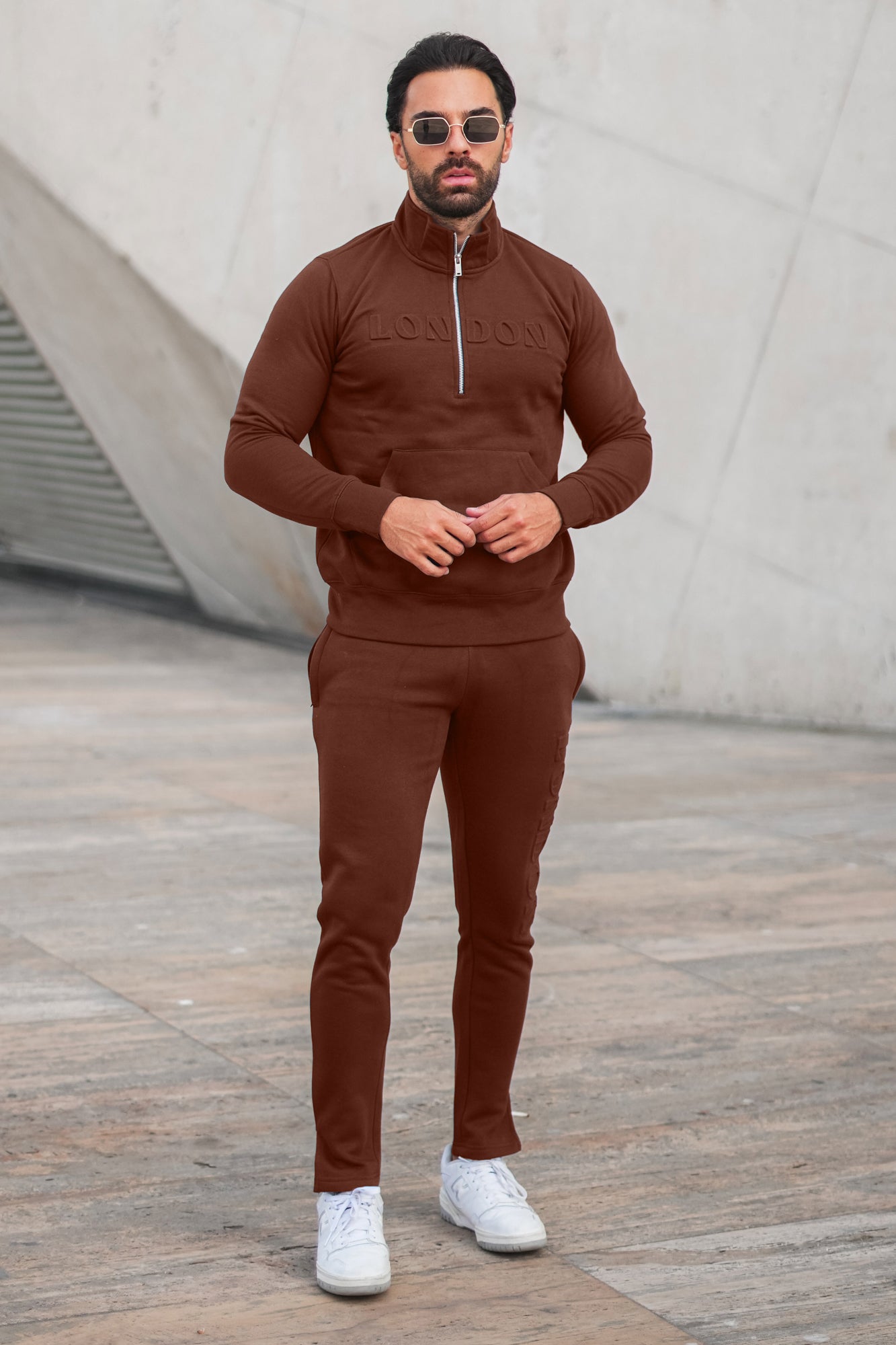 DeBoss Cotton Tracksuit - Chocolate