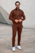 DeBoss Cotton Tracksuit - Chocolate