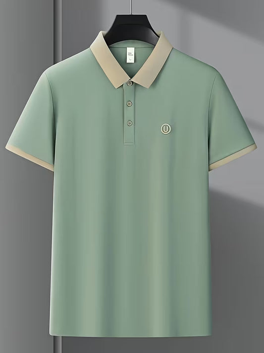 Contrast Polo - Fair Green