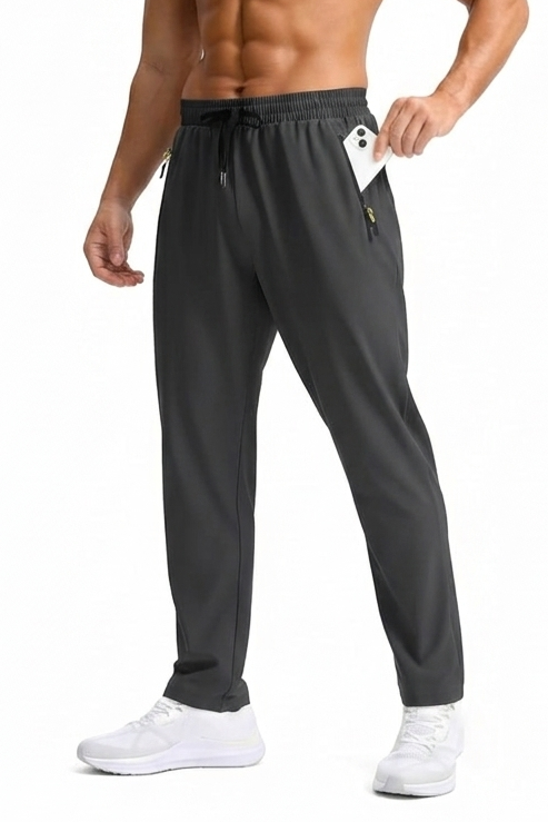 Straight Fit Spandexdry Trouser - Charcoal
