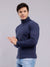 Sw03 SLIM FIT RIB-KNIT TURTLENECK SWEATER - Denim