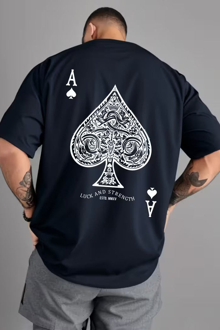 Ace Spandexdry Oversize T-Shirts - Black