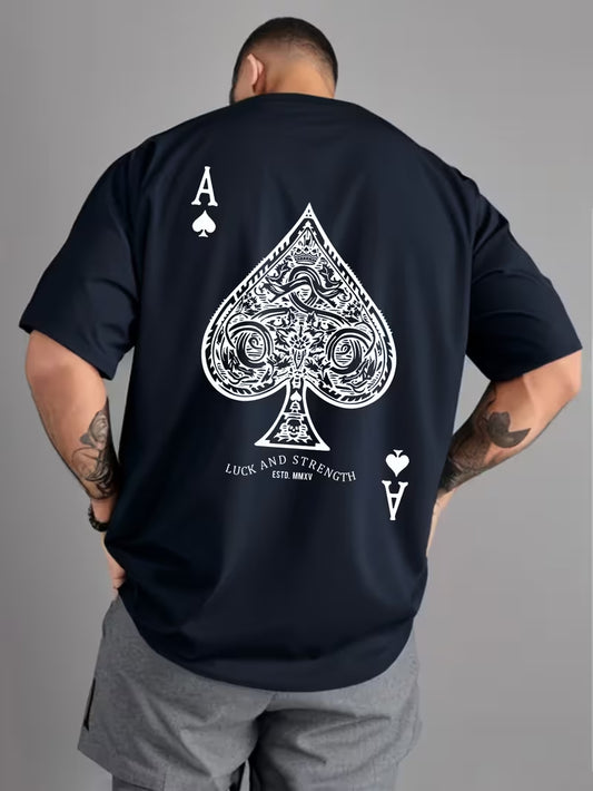 Ace Spandexdry Oversize T-Shirts - Navy