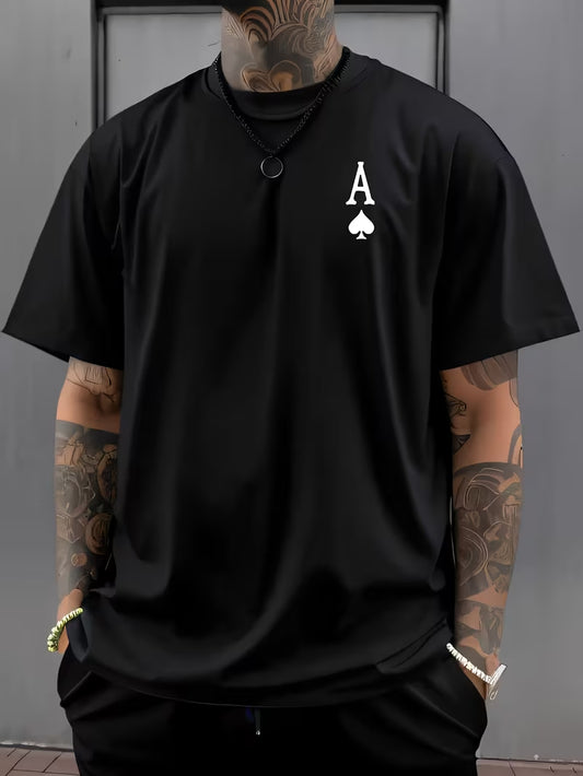 Ace Spandexdry Oversize T-Shirts - Black