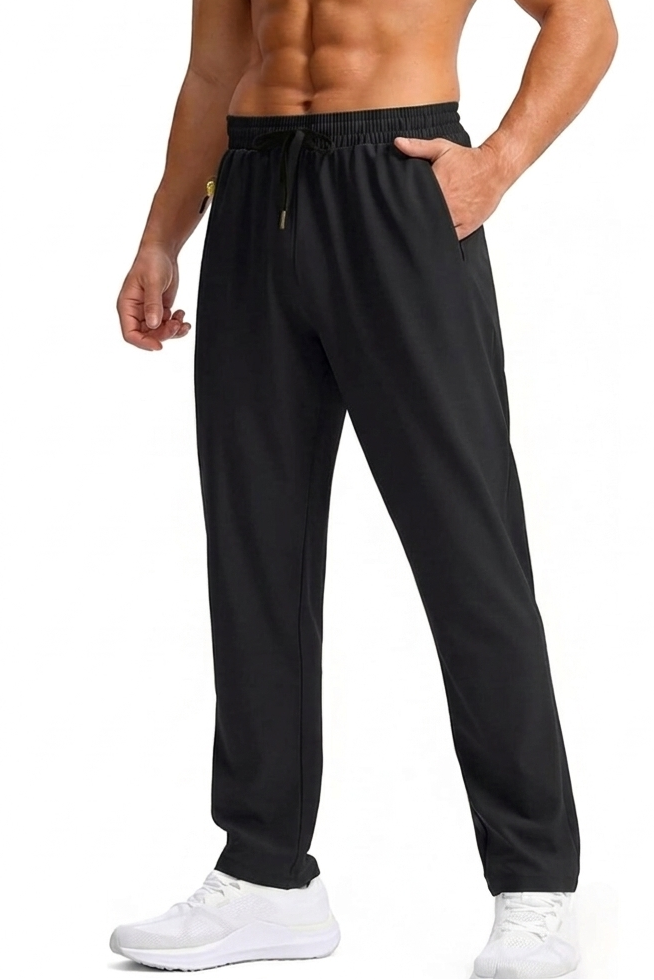 Straight Fit Spandexdry Trouser - Black