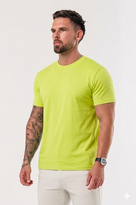 Essential Cotton T-Shirt - Lime
