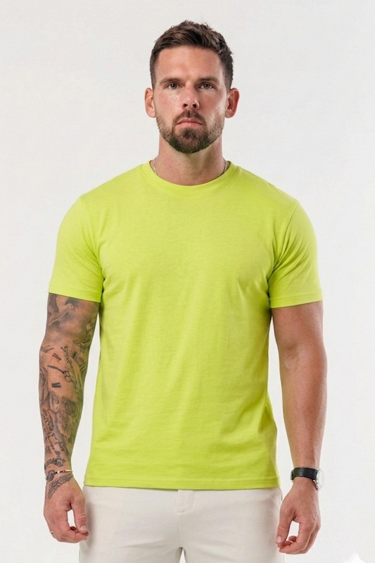 Essential Cotton T-Shirt - Lime