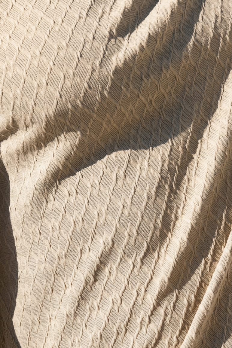 Cabo Textured Tee - Cream