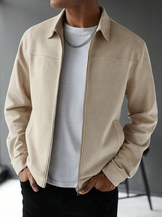 Suede jacket - Cream