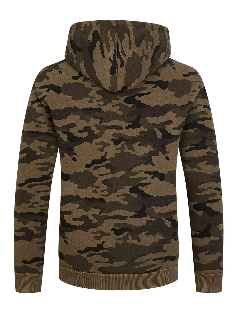 Camo Furr Hoodie - Olive