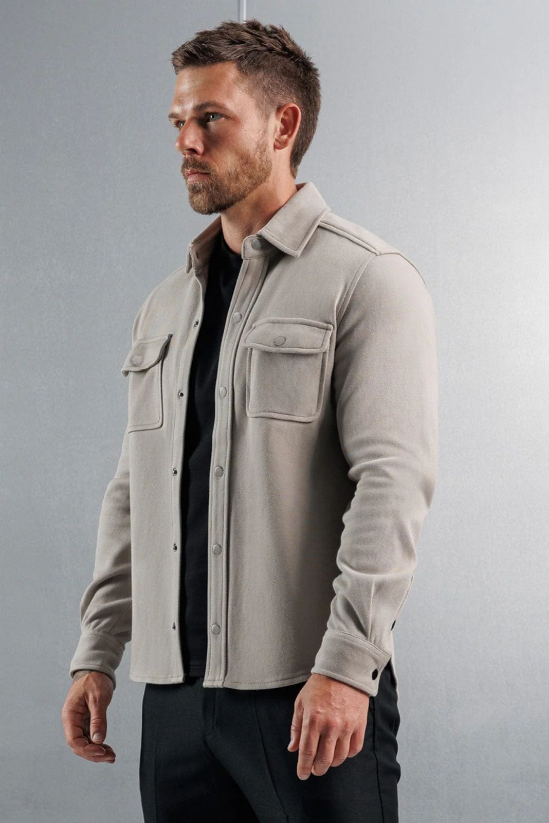 Fleece Overshirt - Icegrey