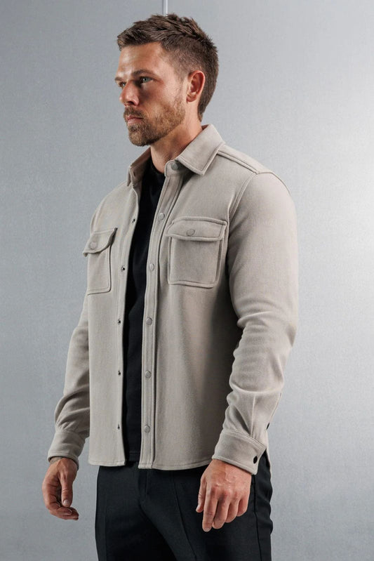 Fleece Overshirt - Icegrey