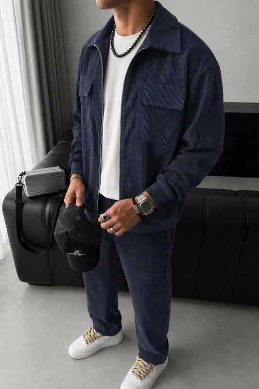 Lux Courdry Tracksuit - Navy