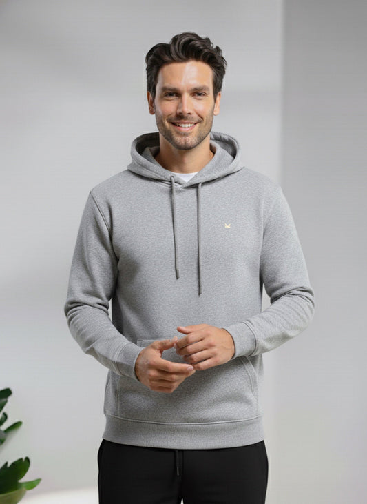 Core Slimfit hoodie - Heather Grey