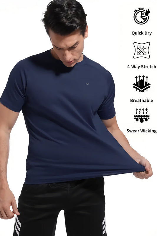 Ice SpandexDry Raglan Tee - Navy