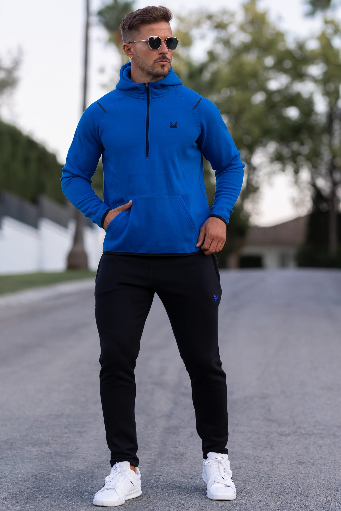 Jackson Cotton Tracksuit - Dark Blue