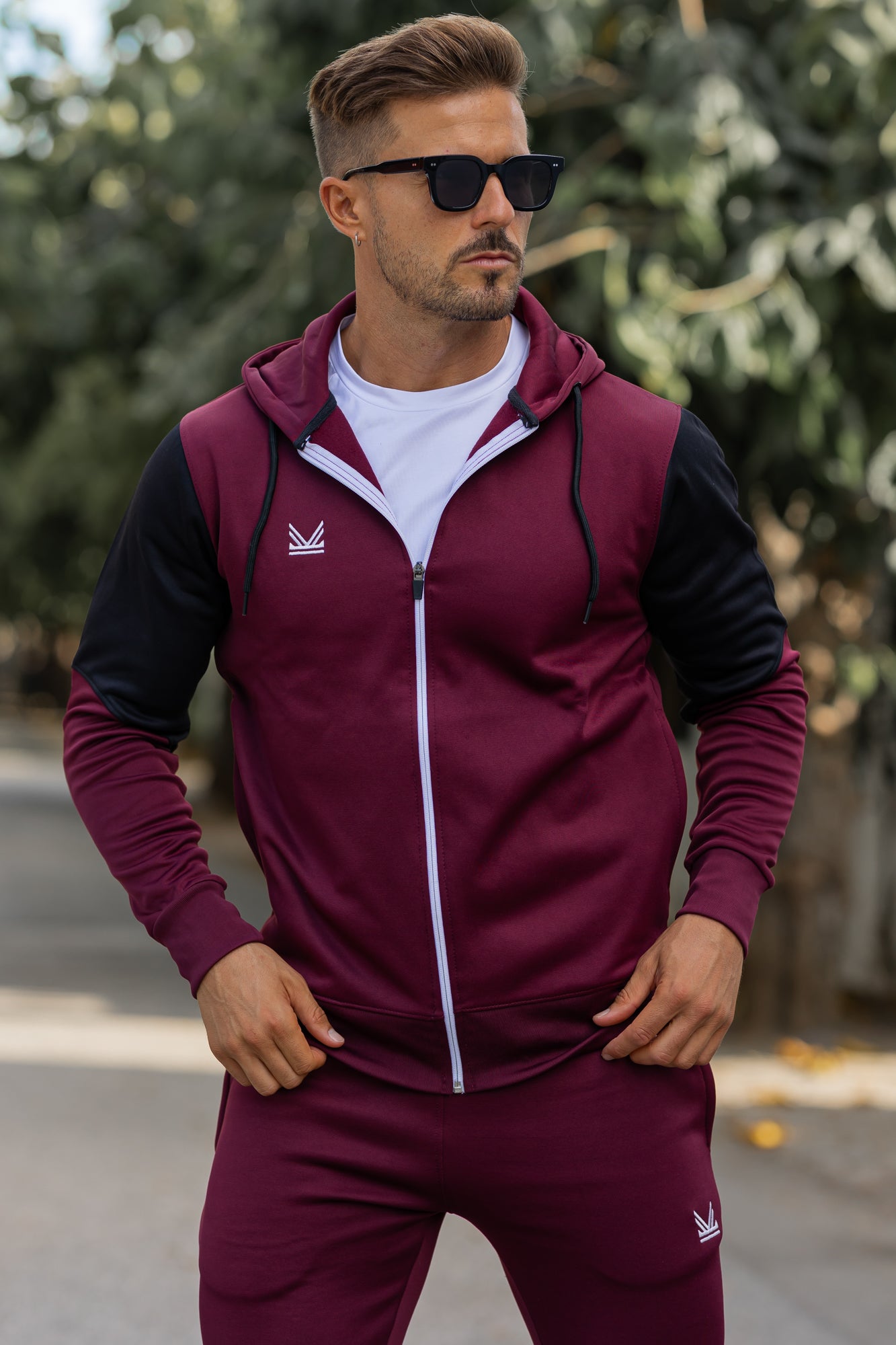 Gothic Quickdry Hoodie - Burgundy