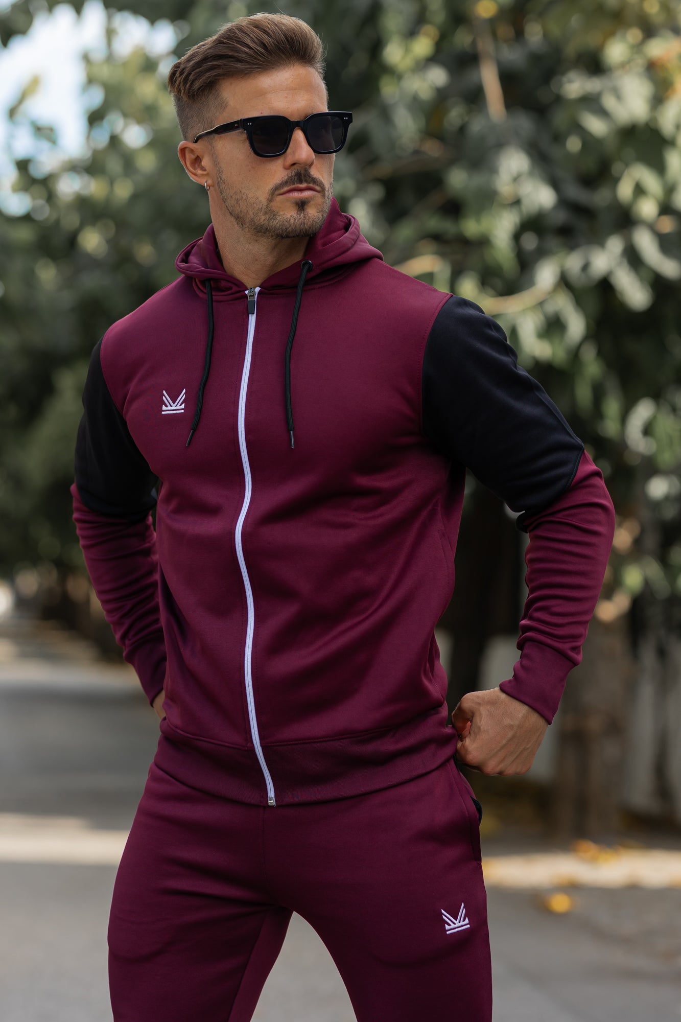 Gothic Quickdry Hoodie - Burgundy