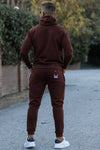 Core Cotton Tracksuit - Chocolate Brown