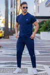 Ultimate Henley Quickdry Tracksuit - Navy