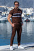 Cedro Cotton Tracksuit - Chocolate Brown