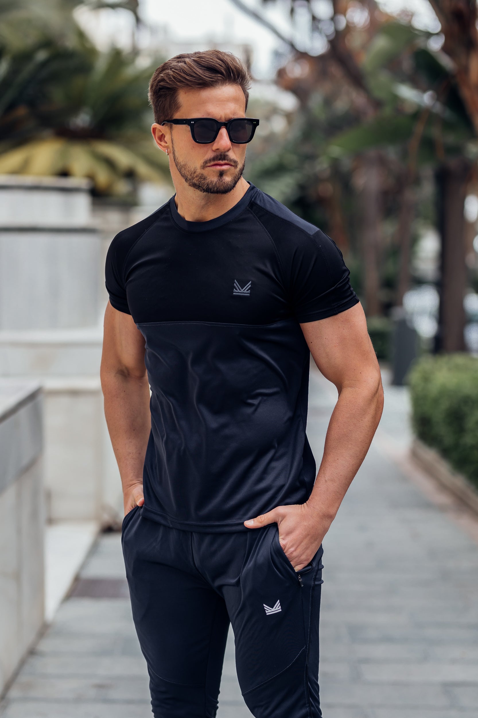 Midnight Quickdry Twinset - Black/Charcoal