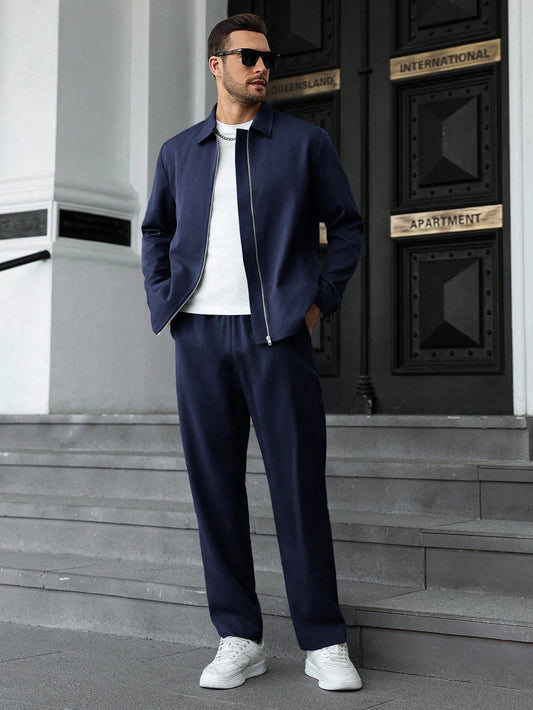 Harrington Tracksuit - Navy