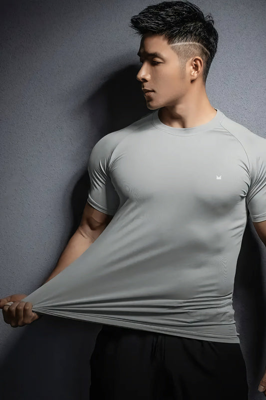 Ice SpandexDry Raglan Tee - Silver