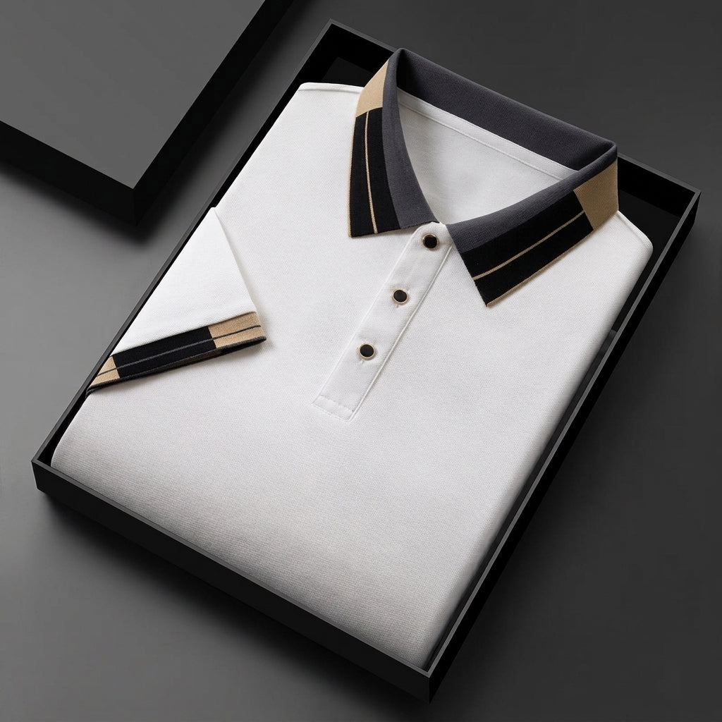 Beckham Cotton Polo - Light Cream