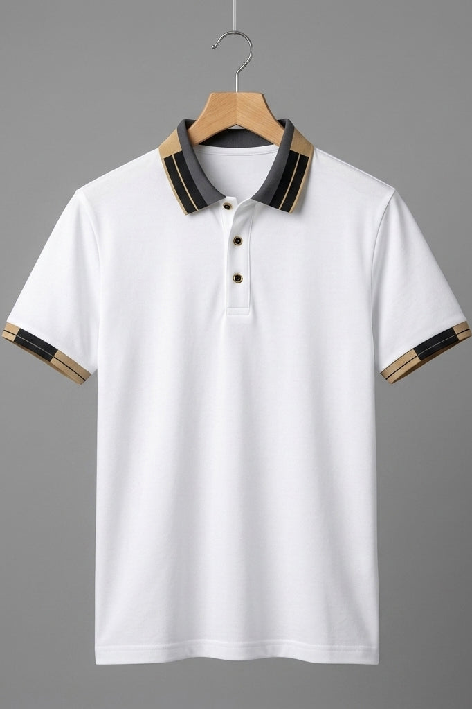 Beckham Cotton Polo - Light Cream