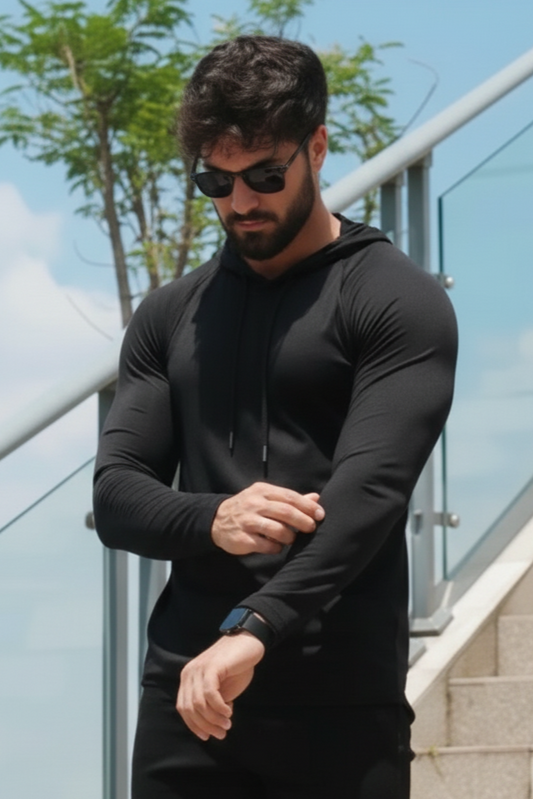 Light Weight Ice Hoodie - Black