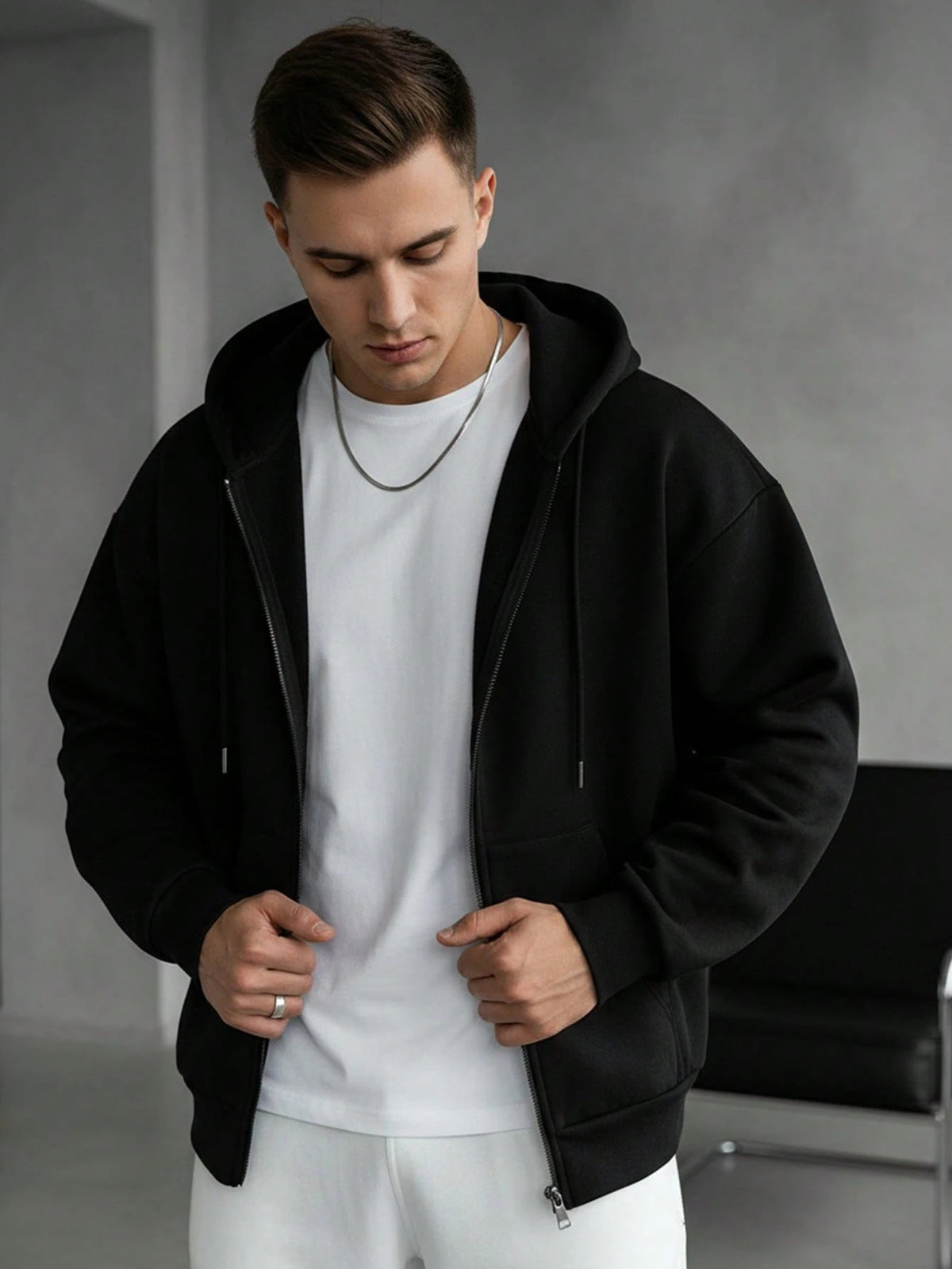 Gothic hoodie All black